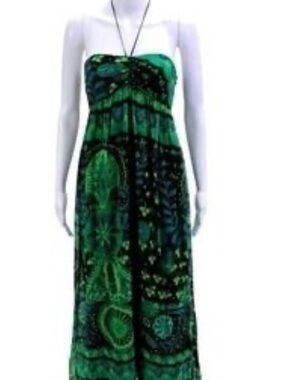 NWT retail $149 size 8 #BetseyJohnson
Vintage silk halter maxi dress